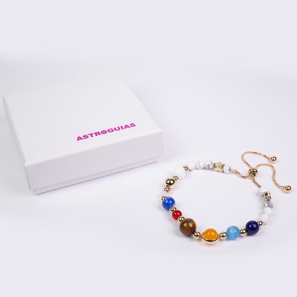 Pulseira de Liga de Ouro com Cornalina e Olho de Tigre