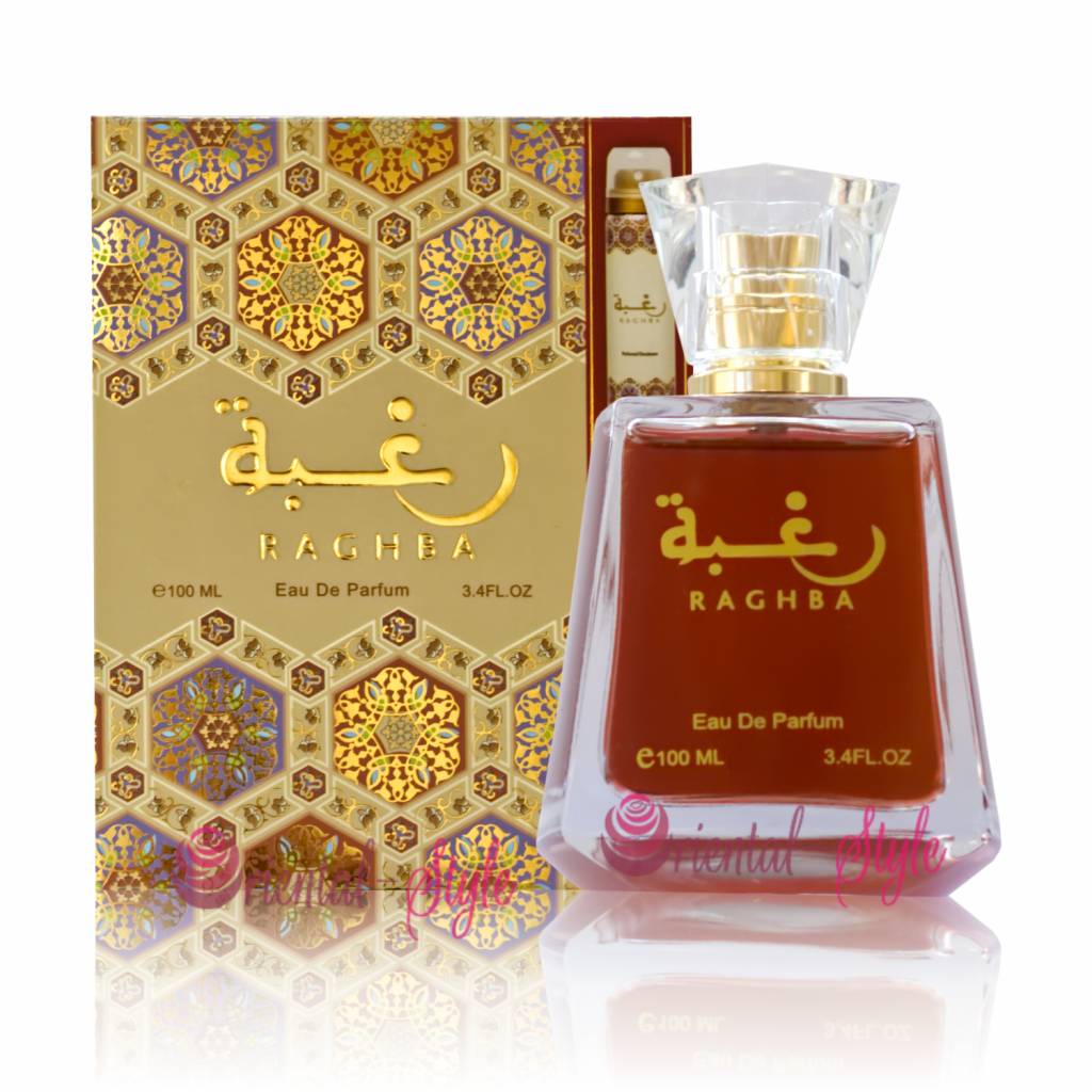 100 ml Eau de Perfume Raghba Women Fragrância Baunilha Fumado para Mulheres