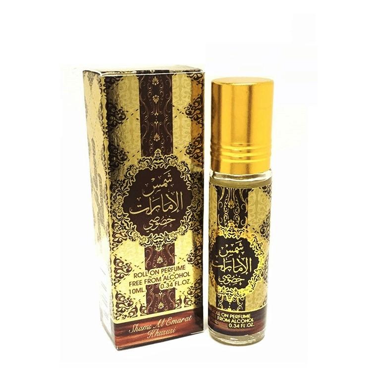 10 ml de Óleo Perfumado Shams Emarat Fragrância Picante Floral de Baunilha para Mulheres