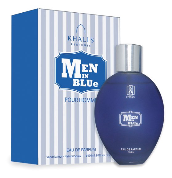 100 ml de Eau de Perfume Man In Blue Fragrância Ambarada de Cedro para Homem