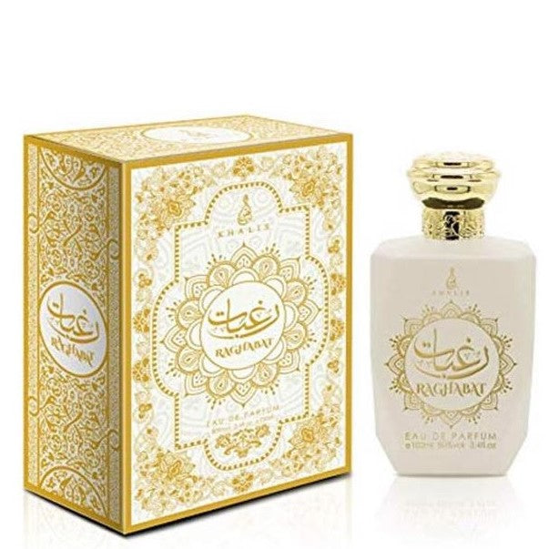 100 ml de Eau de Perfume Raghabat Fragrância Ambarada de Couro para Homem