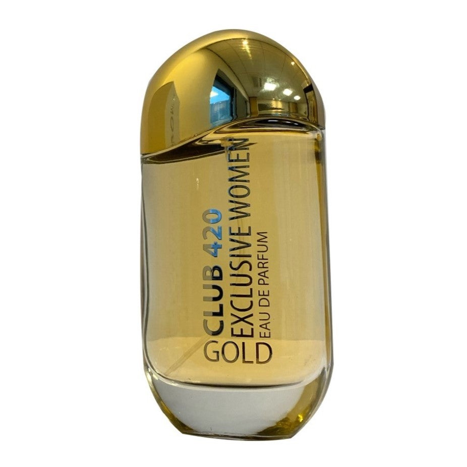100 ml Eau de Parfume CLUB 420 GOLD Fragrância Oriental com Baunilha para Mulheres, com alto teor de óleo perfumado 10%