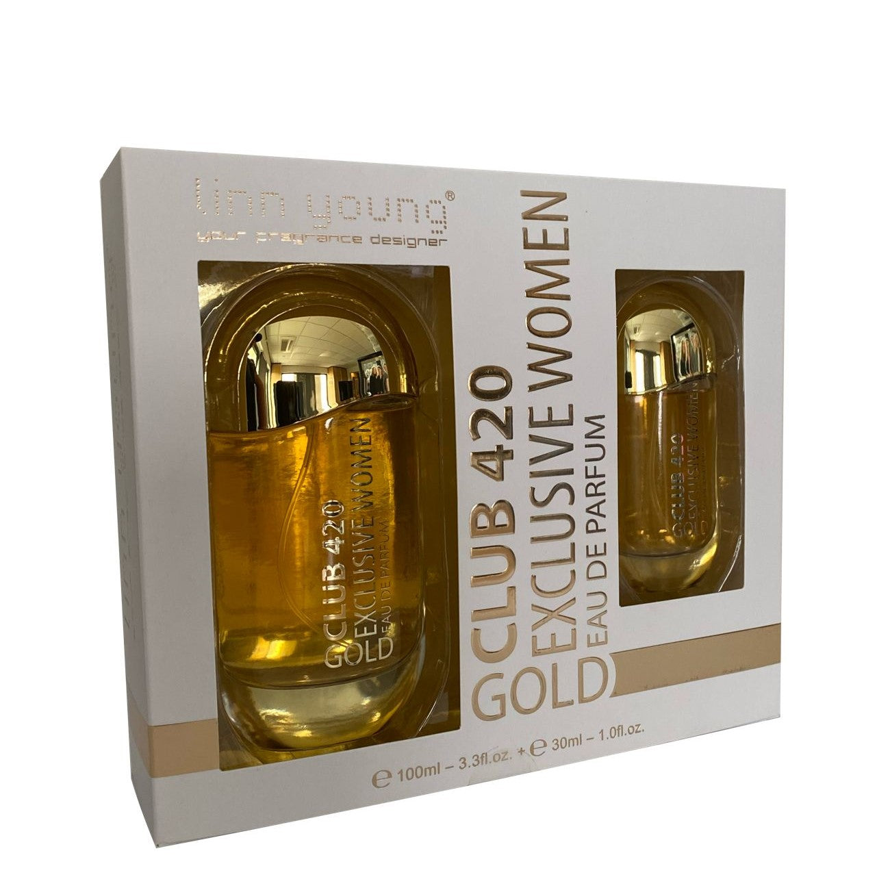 100 ml + 30 ml de Eau de Perfume "CLUB 420 GOLD" Oriental - Fragrância de Baunilha para Mulheres