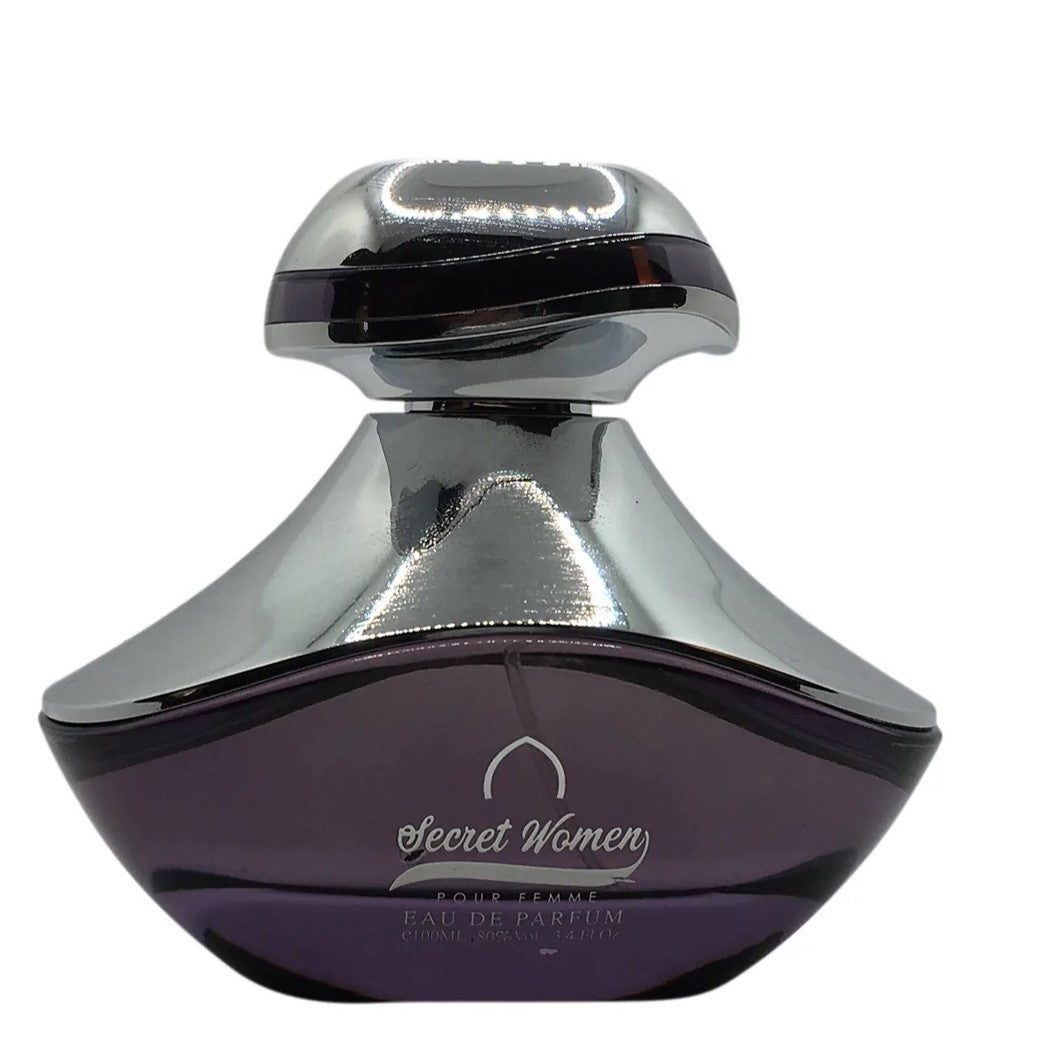 100 ml Eau de Parfum SECRET WOMEN, Fragrância Floral Frutada Almiscarada para Mulher