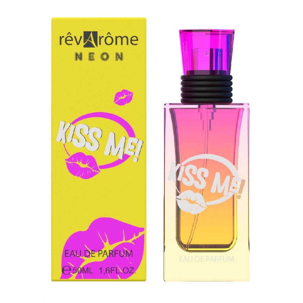 50 ml Eau de Parfum KISS ME Fragrância Floral Frutada para Mulher