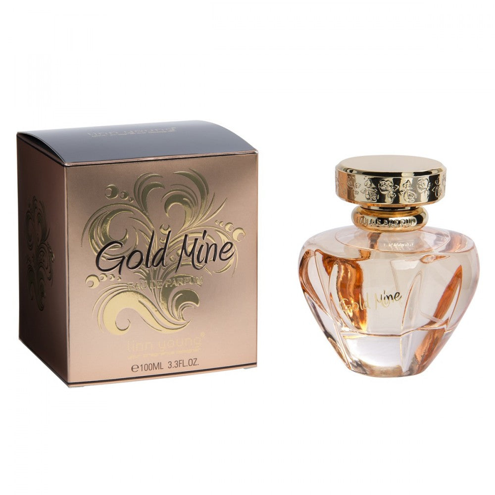100 ml Eau de Parfum GOLD MINE Fragrância Rosa-Floral Para Mulher