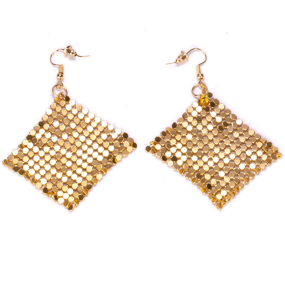 Conjunto de Liga de Ouro com Cristal Emporia® Champanhe ( Colar+Brincos )