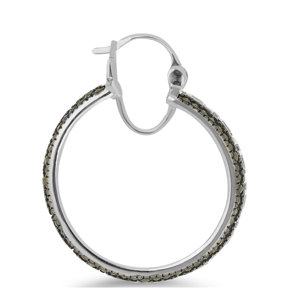 Brincos de Prata com Marcassite Austriaco Contraste: Cabeca de Veado (800)