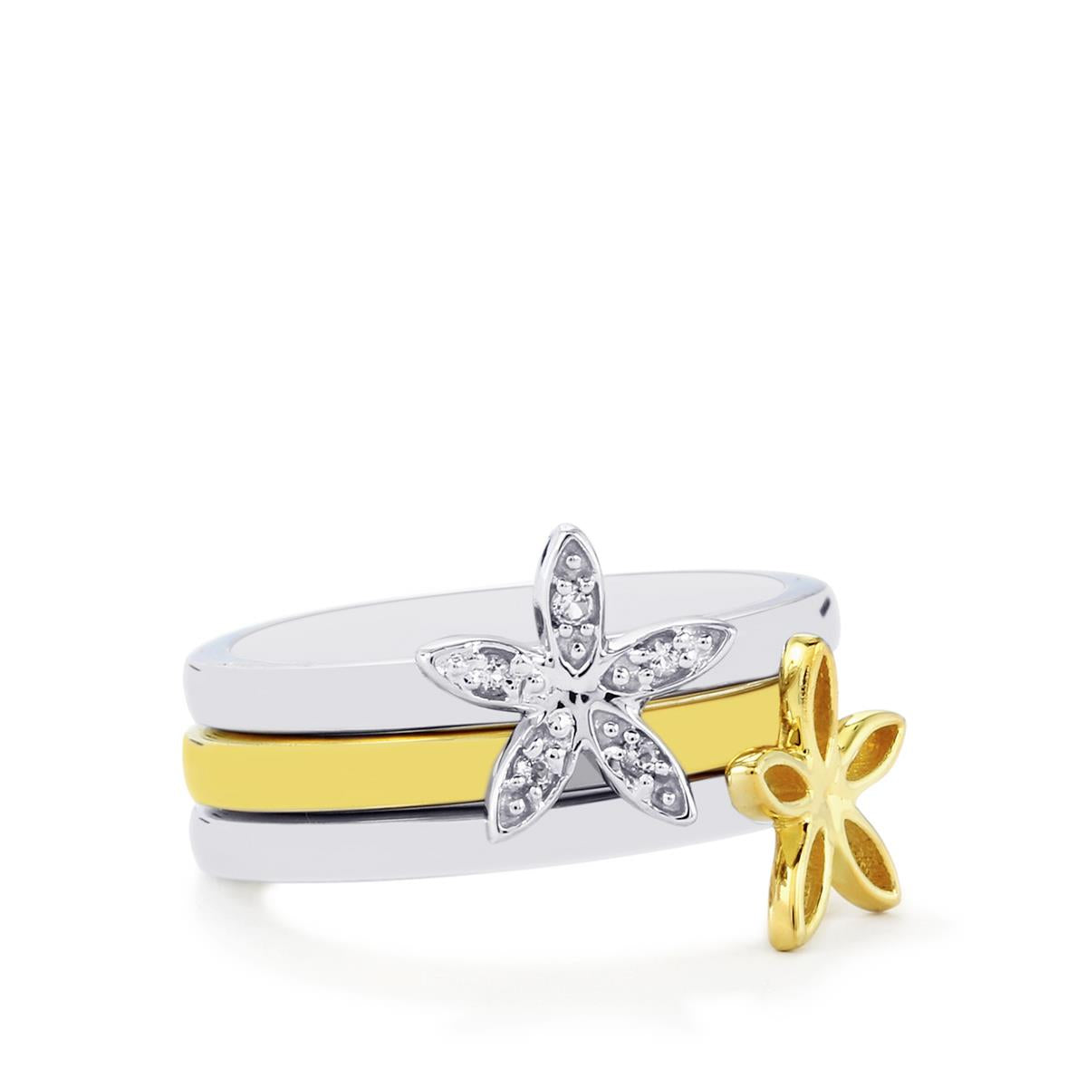 Conjunto de Prata com Topázio Branco ( Anel )