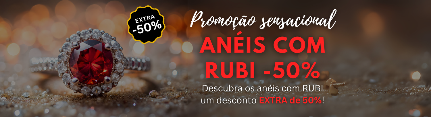 Anéis com Rubi