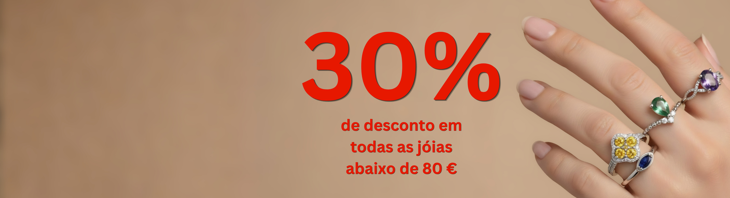 Jóias abaixo de 80 € – agora com 30% de desconto