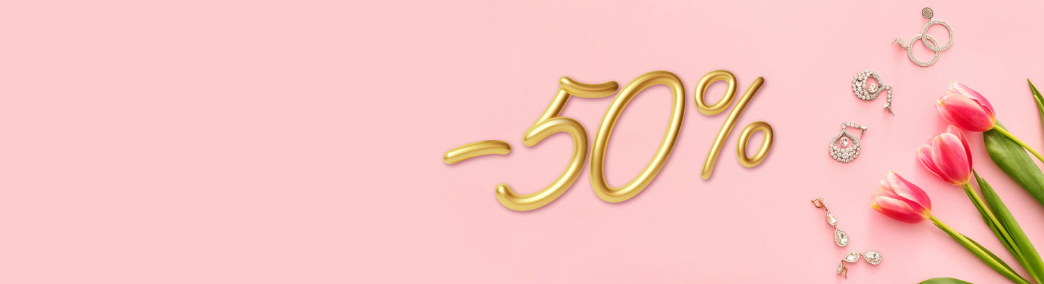 Dia da Mulher com 50% de desconto💐