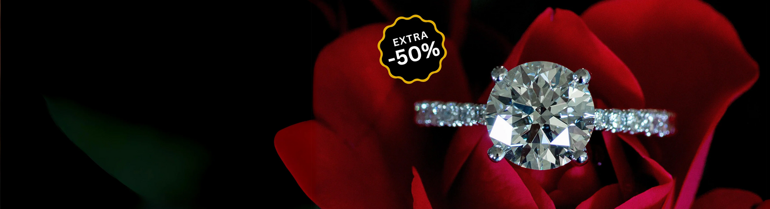 Anéis com Diamantes -50% 💎