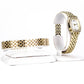 Conjunto de Liga de Ouro com Cristal Emporia® Branco ( Pulseira )