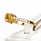 Anel de Liga de Ouro com Cristal Emporia® Amarelo