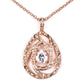 Conjunto de Liga de Ouro com Cristal Emporia® Branco ( Colar+Brincos+Pendente )