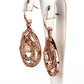Conjunto de Liga de Ouro com Cristal Emporia® Branco ( Colar+Brincos+Pendente )