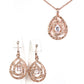 Conjunto de Liga de Ouro com Cristal Emporia® Branco ( Colar+Brincos+Pendente )