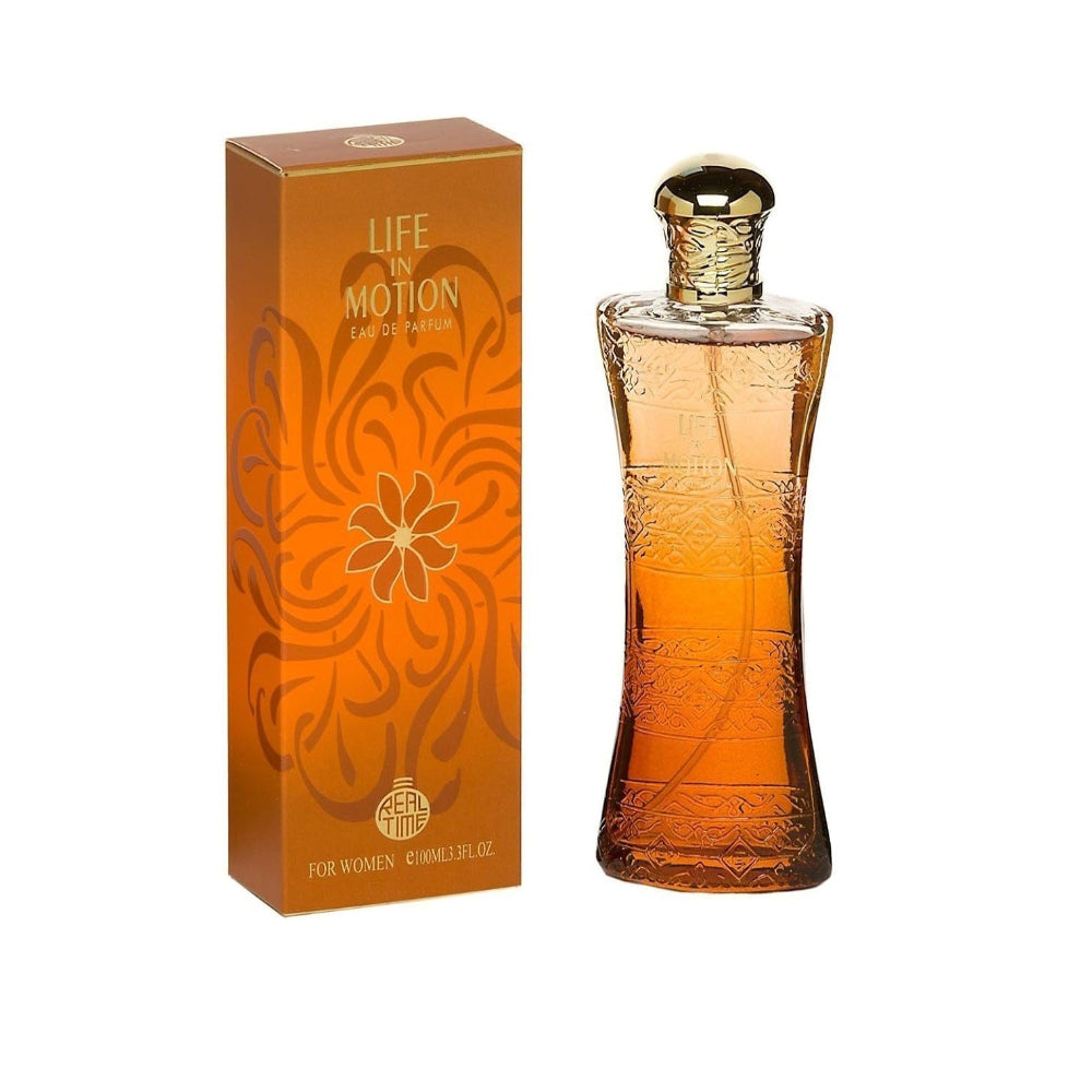 100 ml de eau de parfum Life In Motion fragrância oriental para mulher