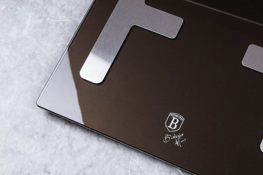 Balança de gordura corporal Berlinger Haus Metallic Line Shiny Black Edition, capacidade 180 kg, preto