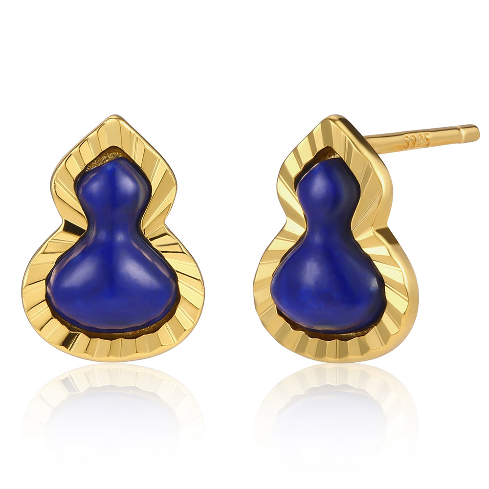 Brincos de Liga de Ouro com Cristal Emporia® Azul 1 