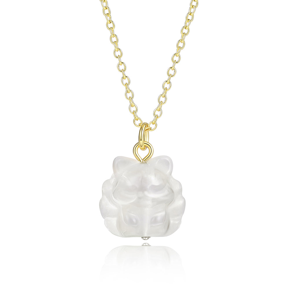 Colar de Liga de Ouro com Cristal Emporia® Branco 1 