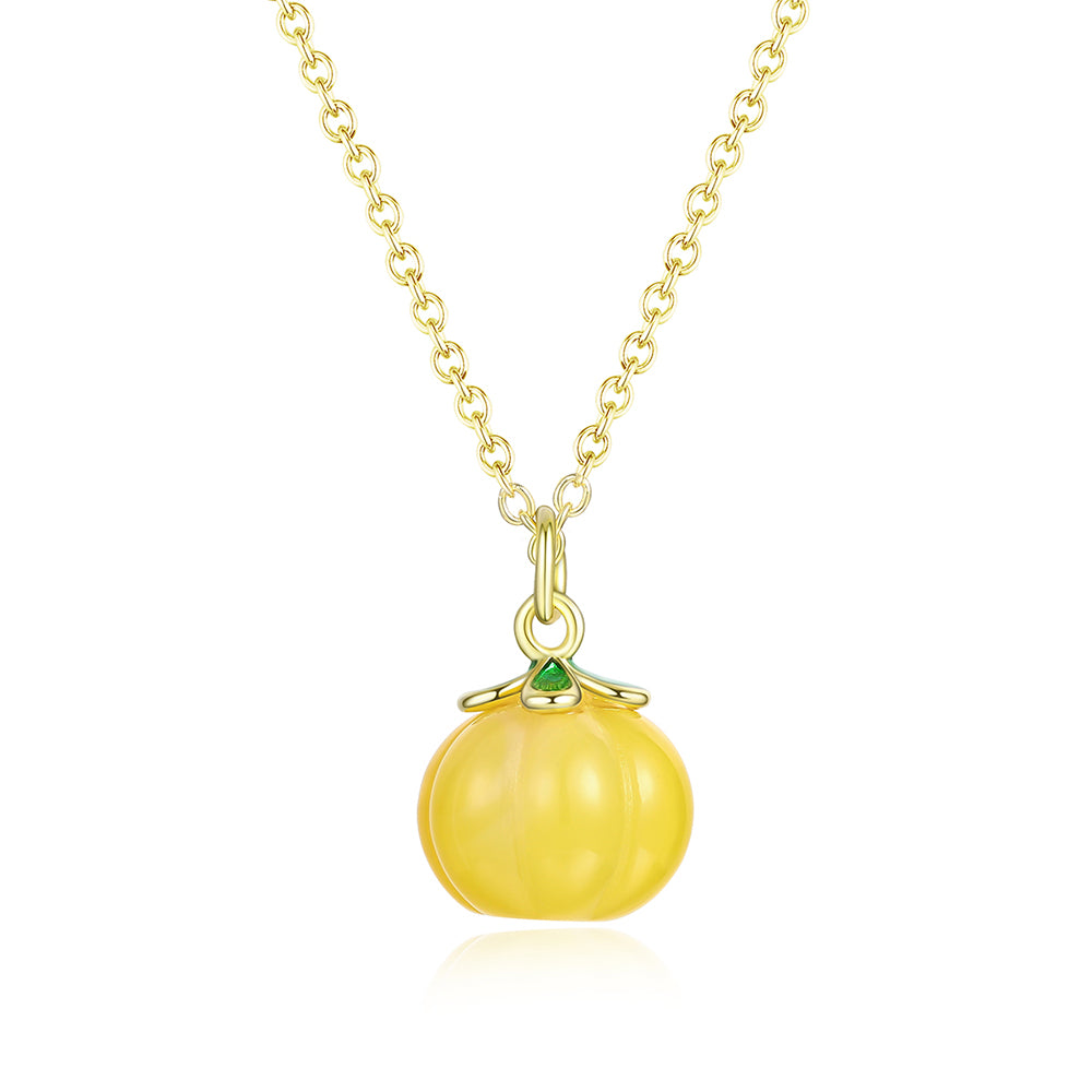 Colar de Liga de Ouro com Cristal Emporia® Amarelo 1 