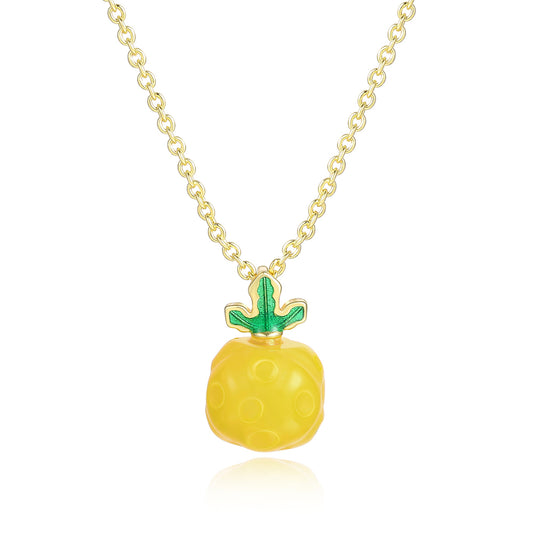 Colar de Liga de Ouro com Cristal Emporia® Amarelo e Cristal Emporia® Verde