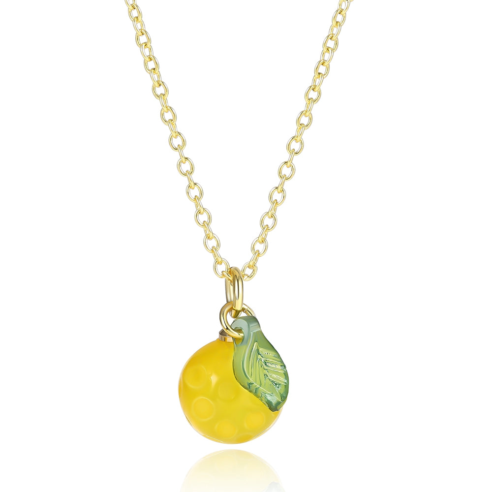 Colar de Liga de Ouro com Cristal Emporia® Amarelo e Cristal Emporia® Verde