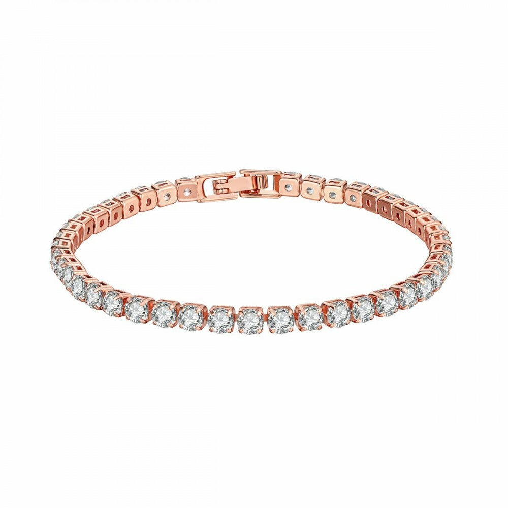 Pulseira de Liga de Ouro com Cristal Emporia® Branco 1 