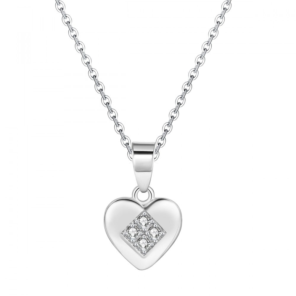Colar de Liga de Ouro com Cristal Emporia® Branco 1 