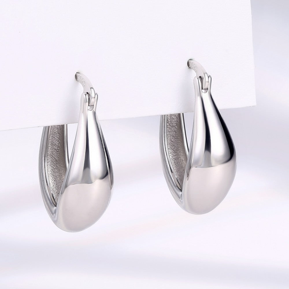 Brincos de Liga de Ouro com Cristal Emporia® Branco