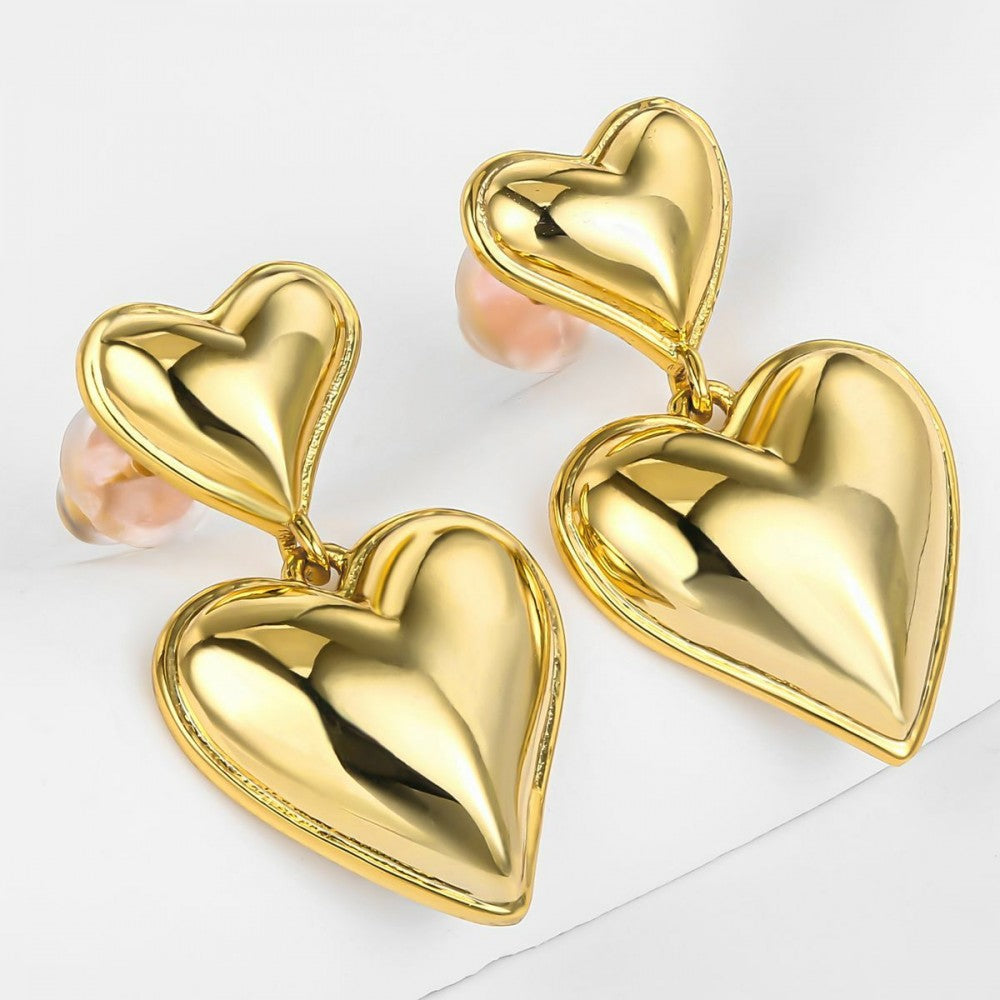 Brincos de Liga de Ouro com Cristal Emporia® Branco 1 