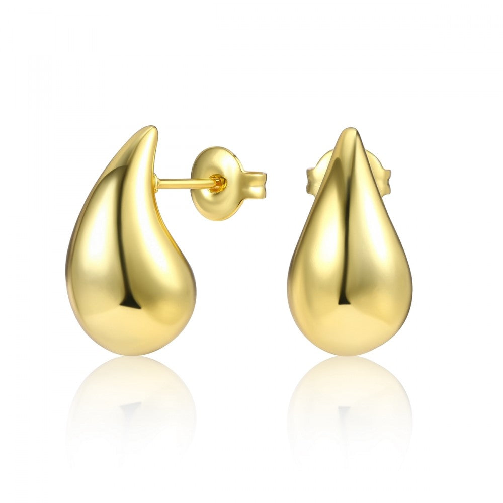 Brincos de Liga de Ouro com Cristal Emporia® Branco