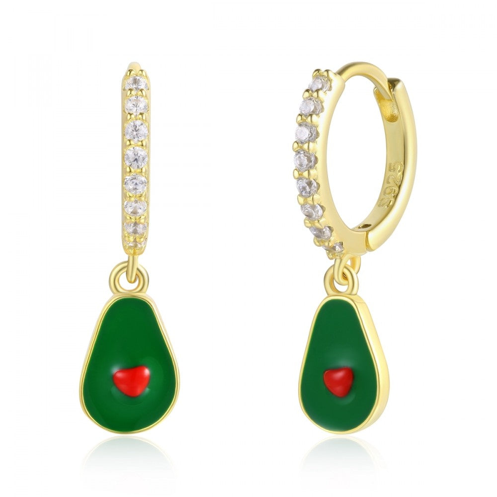 Brincos de Liga de Ouro com Cristal Emporia® Vermelho 1 