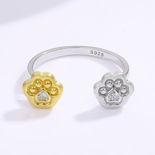 Anel de Liga de Ouro com Cristal Emporia® Branco