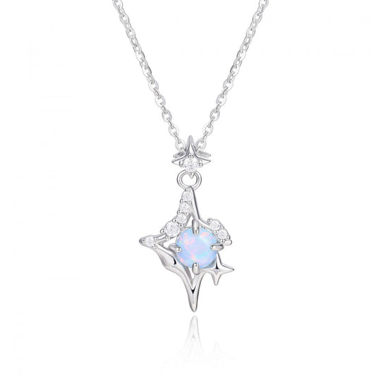 Colar de Liga de Ouro com Cristal Emporia® Branco
