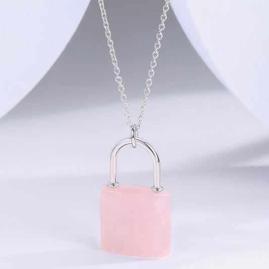 Colar de Liga de Ouro com Cristal Emporia® Rosa