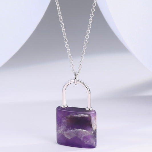 Colar de Liga de Ouro com Cristal Emporia® Roxo