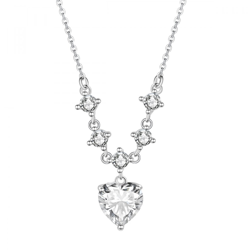 Colar de Liga de Ouro com Cristal Emporia® Branco 1 