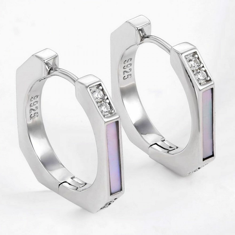 Brincos de Liga de Ouro com Cristal Emporia® Branco