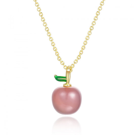 Colar de Liga de Ouro com Cristal Emporia® Rosa