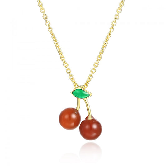 Colar de Liga de Ouro com Cristal Emporia® Vermelho