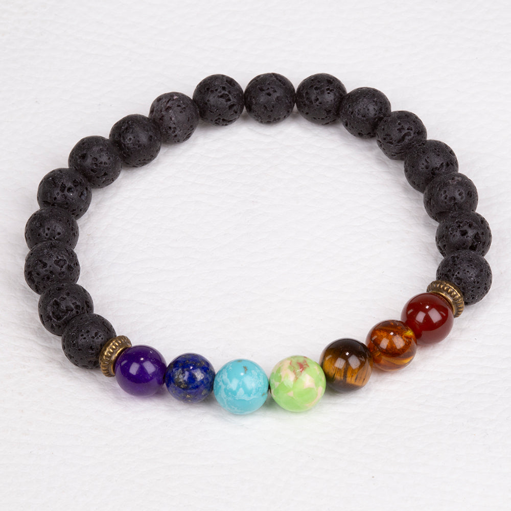 Pulseira com Ágata Vermelha e Olho de Tigre 3 