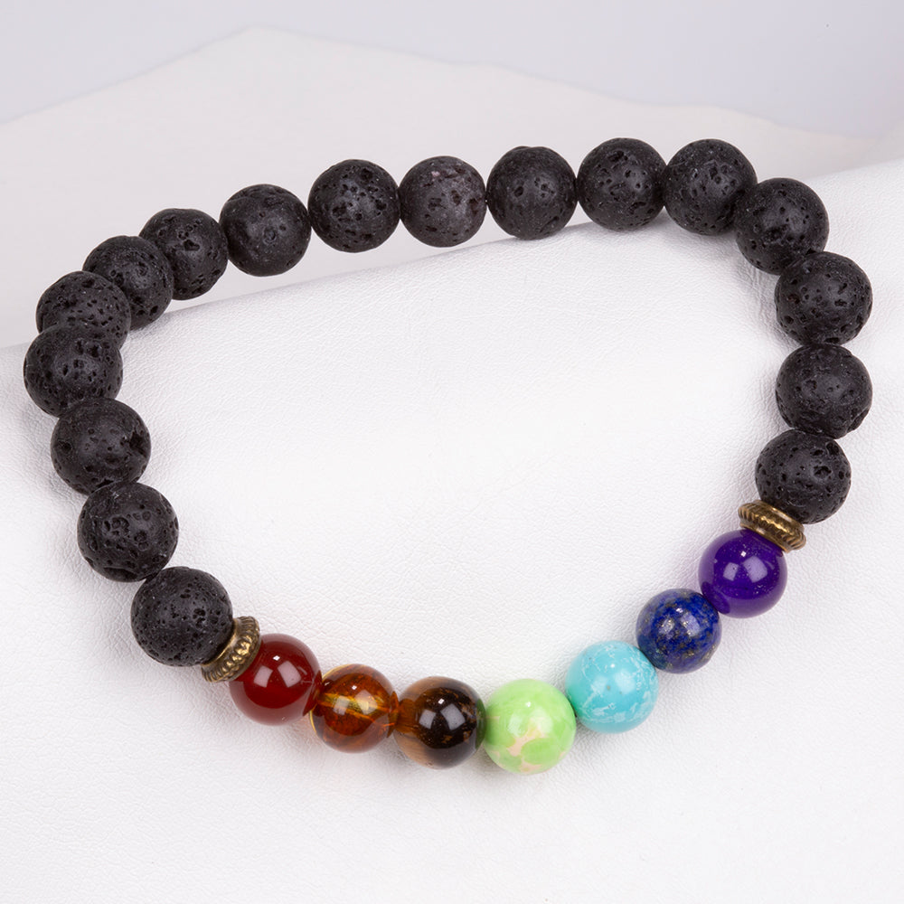 Pulseira com Ágata Vermelha e Olho de Tigre 4 