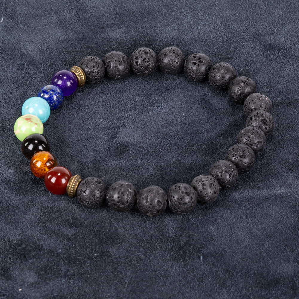 Pulseira com Ágata Vermelha e Olho de Tigre 7 