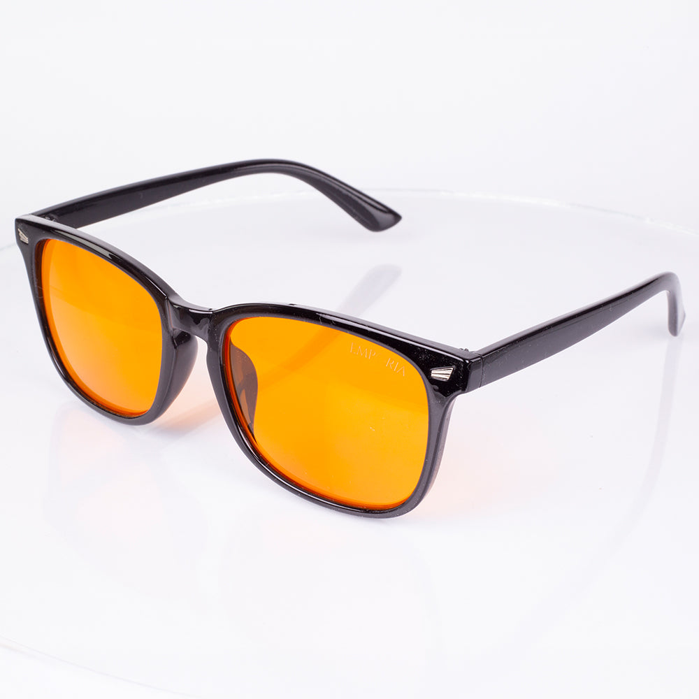 EMPORIA bluelight blocking glasses, orange lens, black frame 6 