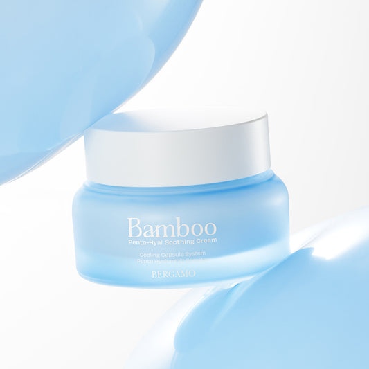 BERGAMO Bamboo Creme facial calmante 5 em 1 com ácido hialurónico – 50 g
