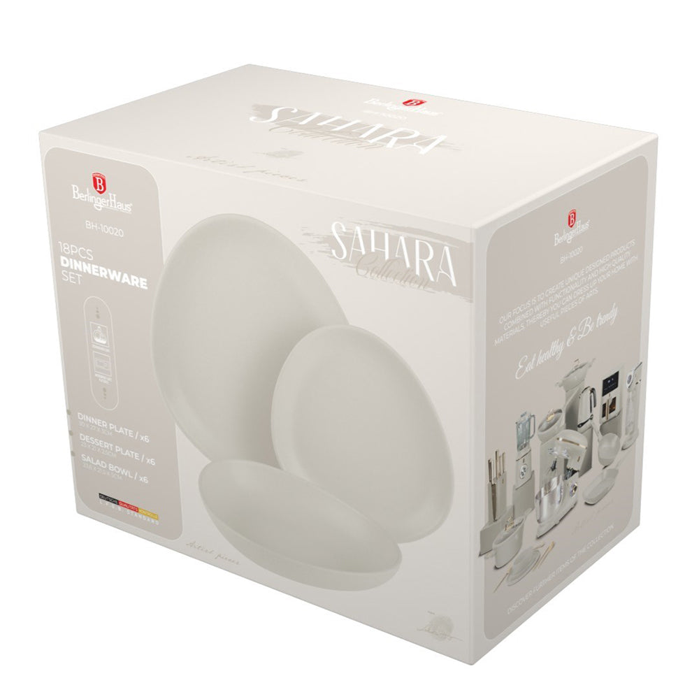 Conjunto de pratos Berlinger Haus de 18 peças – Creme mate
