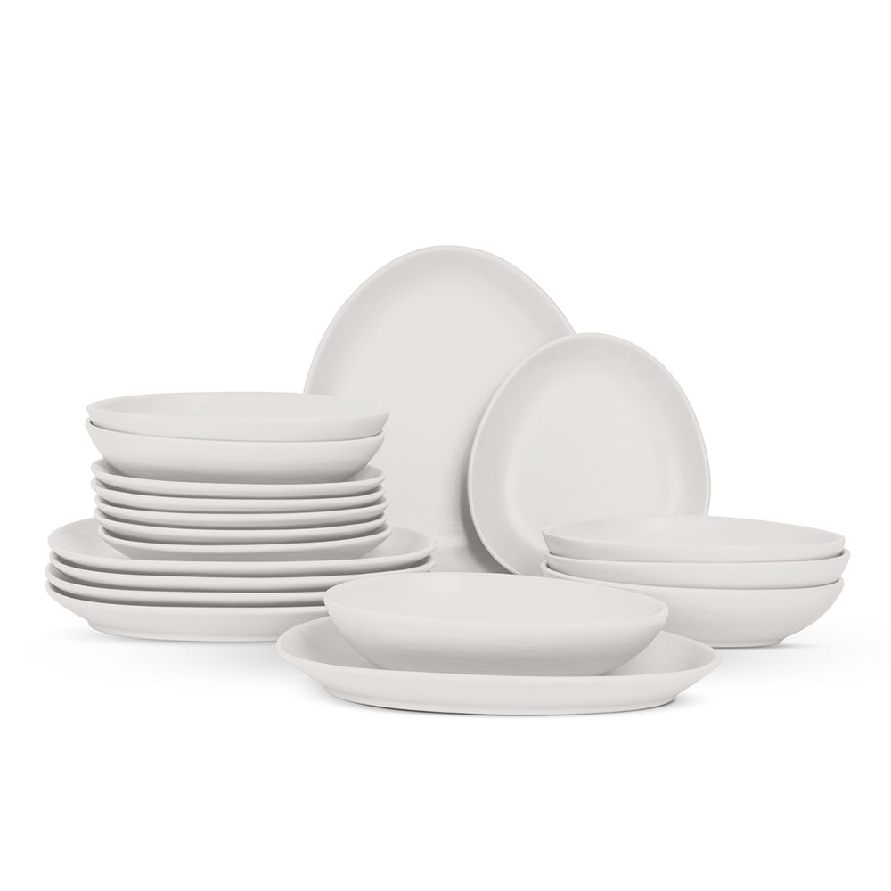 Conjunto de pratos Berlinger Haus de 18 peças – Creme mate 6 